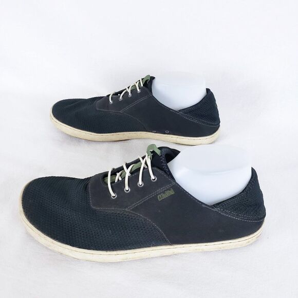 Olukai Nohea Moku Shoes Mens 11 Gray Slip-On Sneakers No Tie Nautical Boating main image 11
